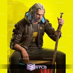 Silverronin Geralt Cyberpunk 2077 3D Printer Files STL Model