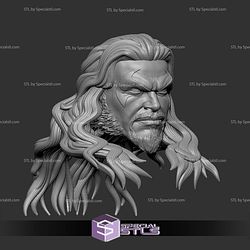Custom Head STL Lobo Man of Tomorrow 3D Model