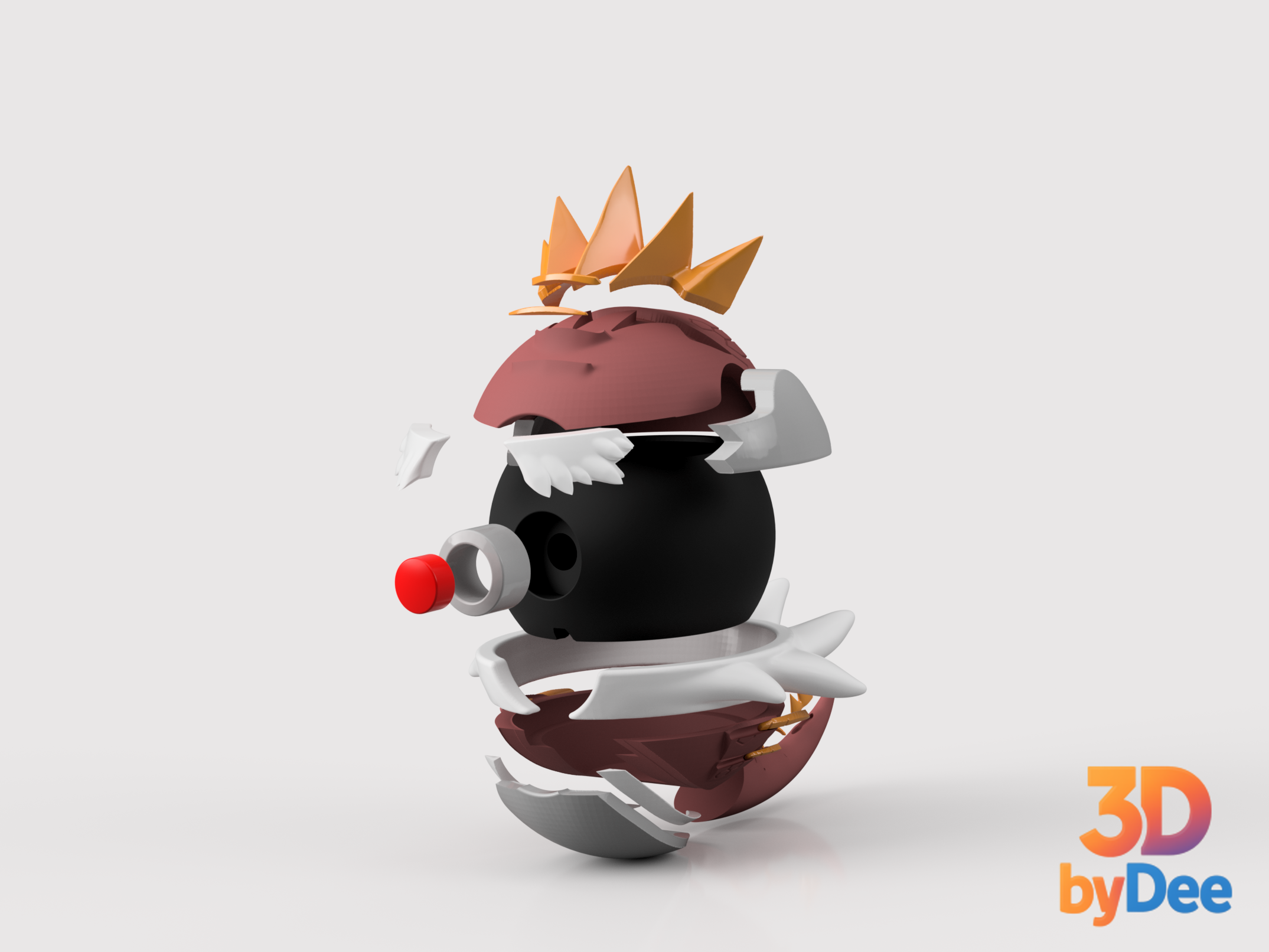 Tyrantrum Poke Ball 3D 3MF Model