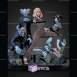 Buffy The Vampire Slayer Diorama 1-6 STL Files 3D Model