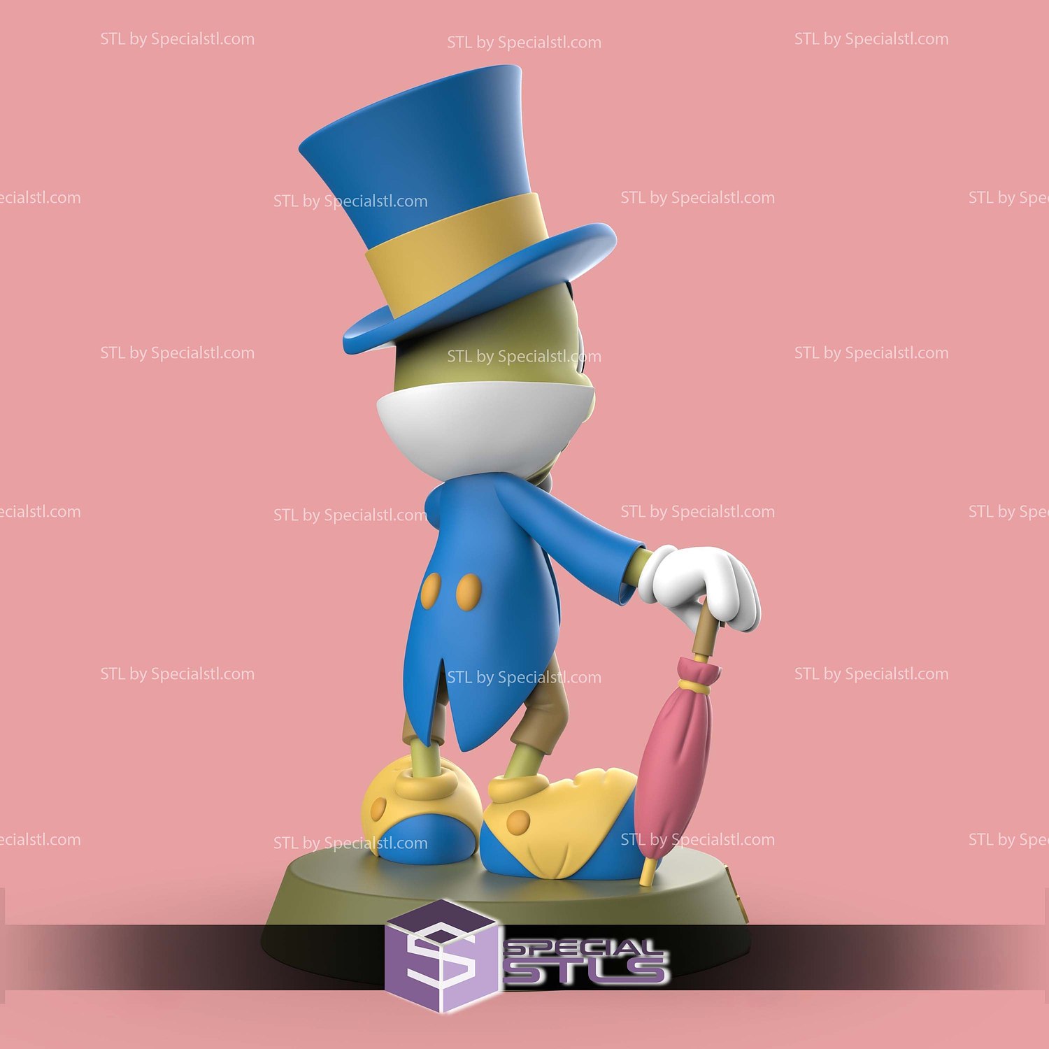 Jiminy Cricket Sculptures 3D Printing STL Model — view 3