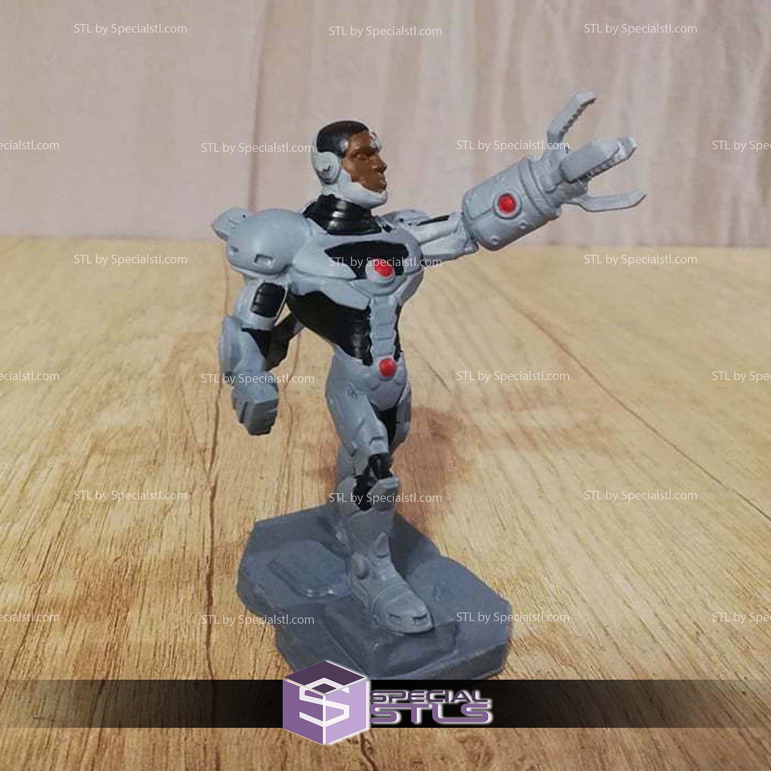Disney Infinity Style STL Collection - Cyborg 3D Model — view 5