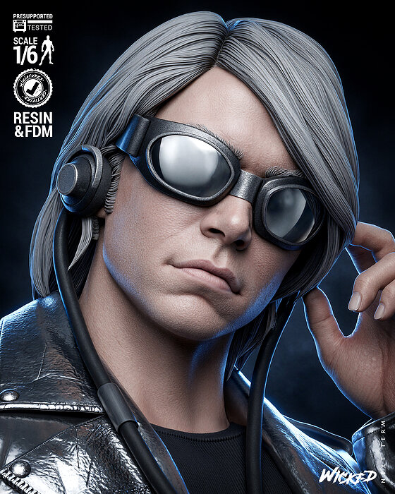 Wicked Marvel Quicksilver Sculpture 3D JPG Model — view 3