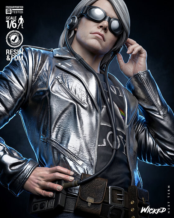 Wicked Marvel Quicksilver Sculpture 3D JPG Model — view 5
