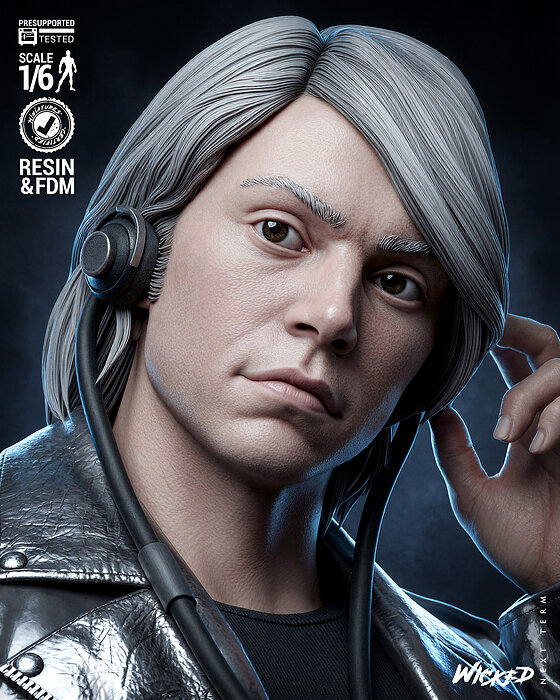 Wicked Marvel Quicksilver Sculpture 3D JPG Model — view 6
