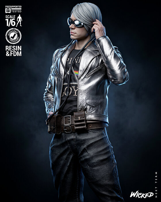 Wicked Marvel Quicksilver Sculpture 3D JPG Model — view 8