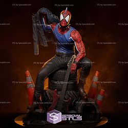 Spider Punk Sitting with Guitar 3D Printer Files STL Model