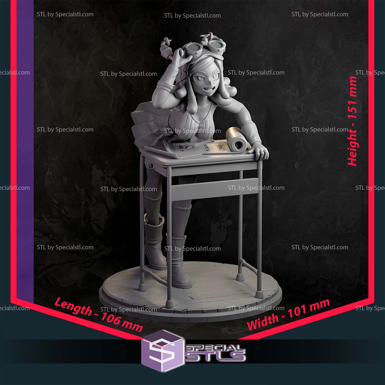 Mei Hatsume 18 Years Old 3D Printer Files STL Model — view 5