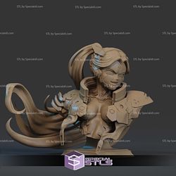 Rebecca Cyberpunk Smasher Bust 3D Printer Files STL Model