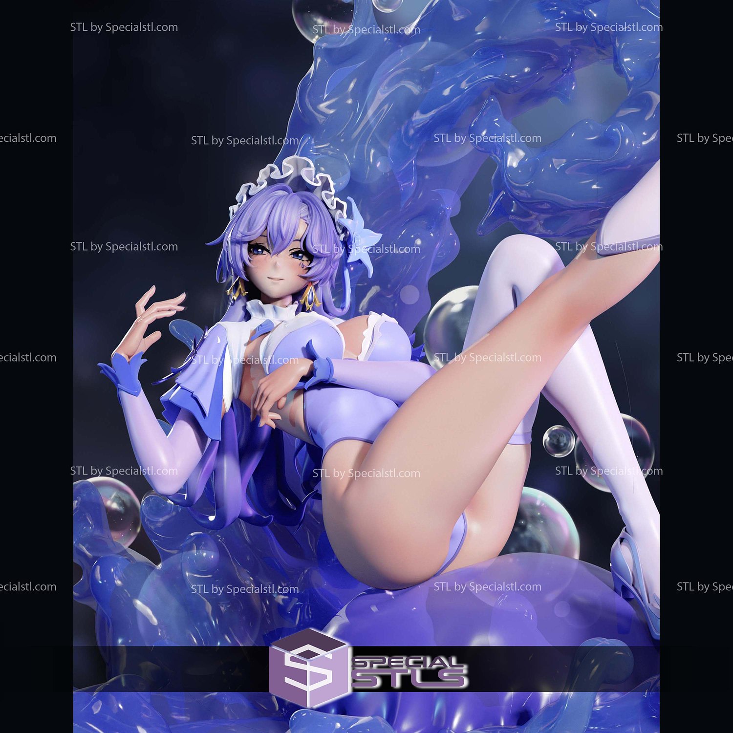 Cantarella Wuthering Waves Beach Outfit STL Files 3D Model — view 3