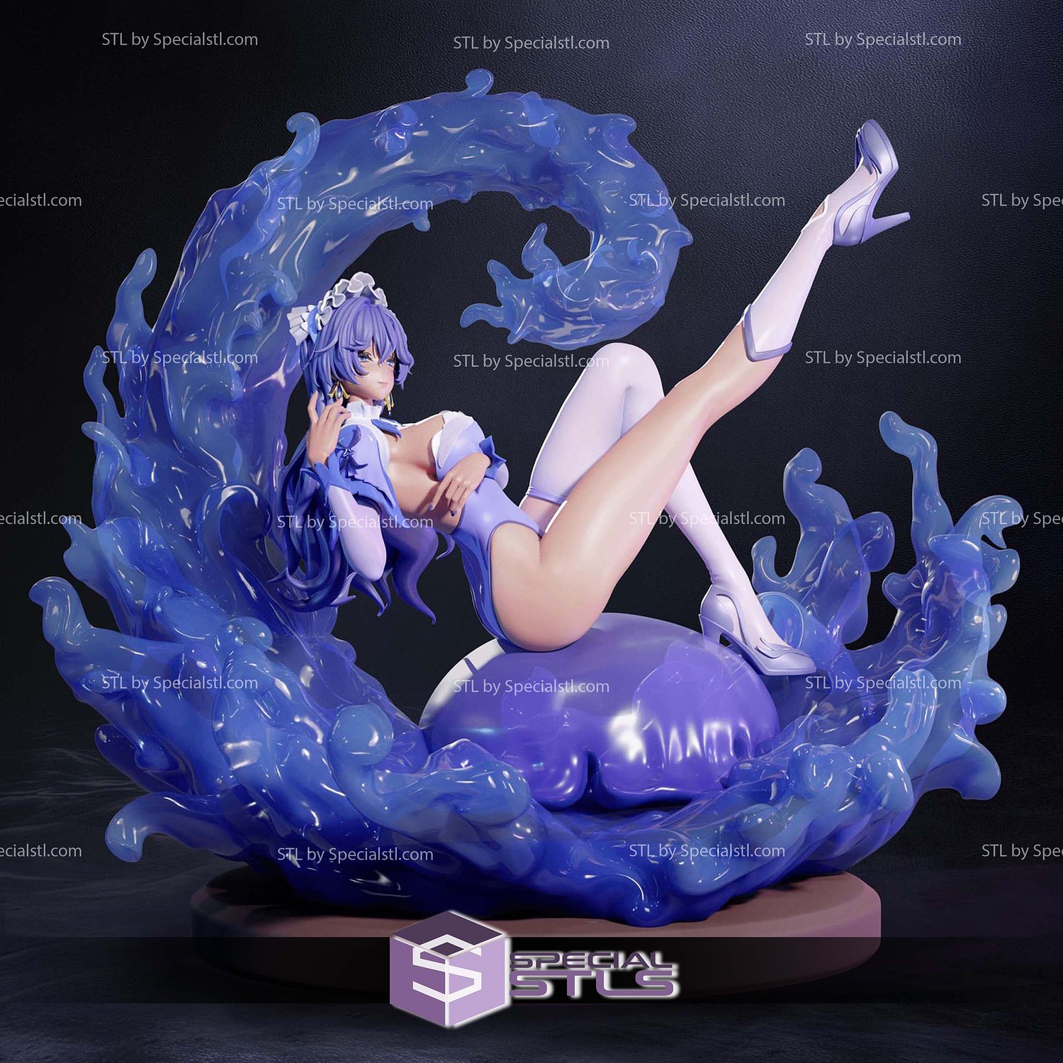 Cantarella Wuthering Waves Beach Outfit STL Files 3D Model — view 4