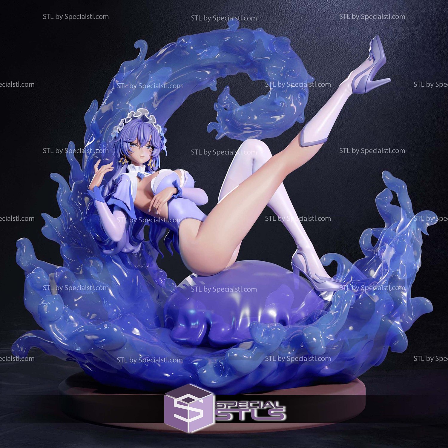 Cantarella Wuthering Waves Beach Outfit STL Files 3D Model — view 5