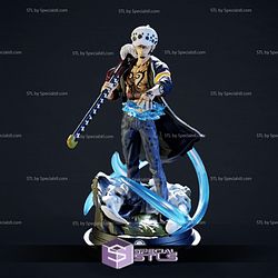 Trafalgar D Water Law from One Piece V3 3D Model Sculpture STL Model
