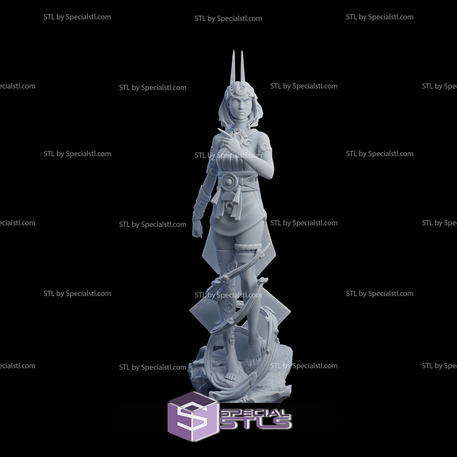 Melinoe Hades II V3 STL Files 3D Model — view 2