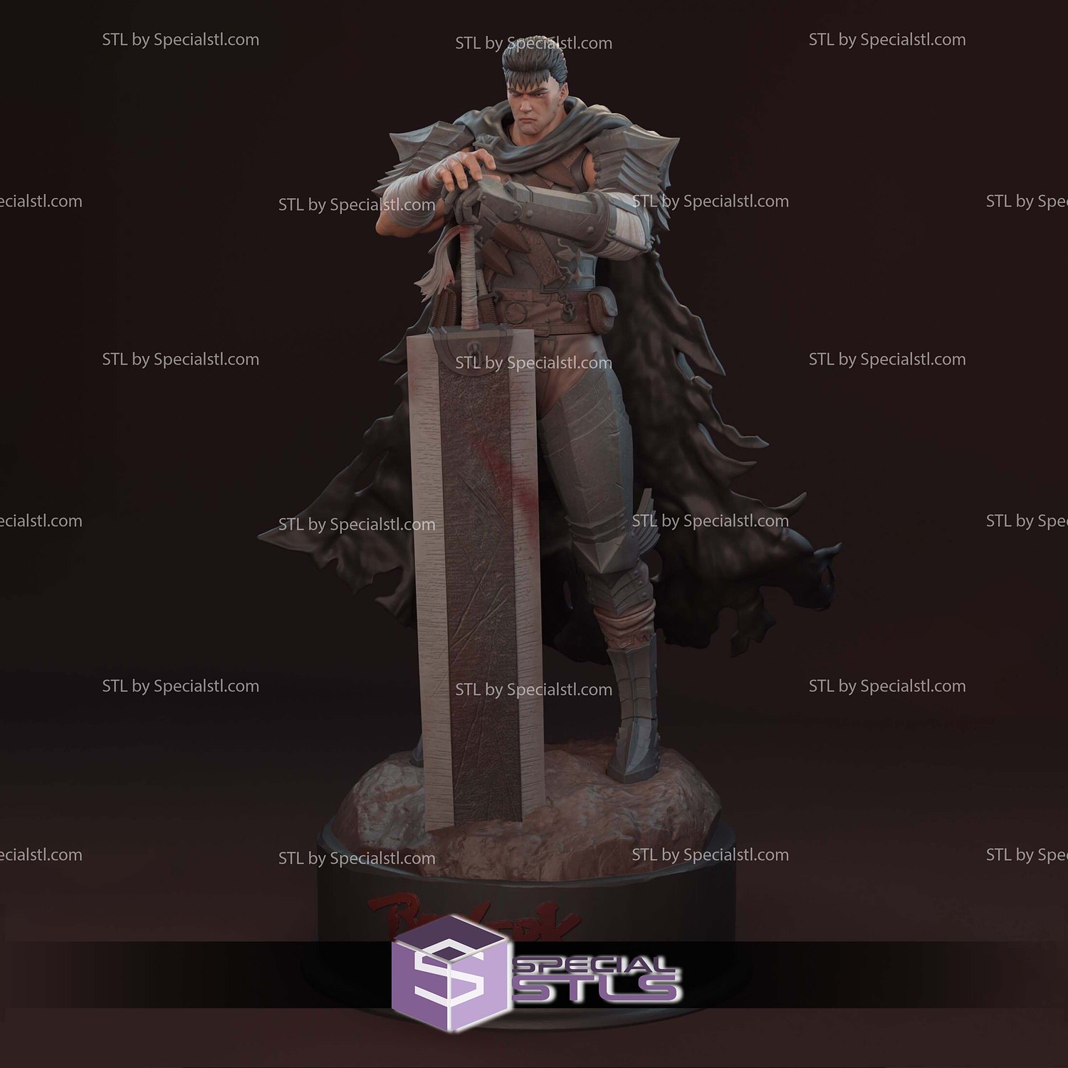 Berserk Gut Standalone Pose 3D Printer Files STL Model — view 2