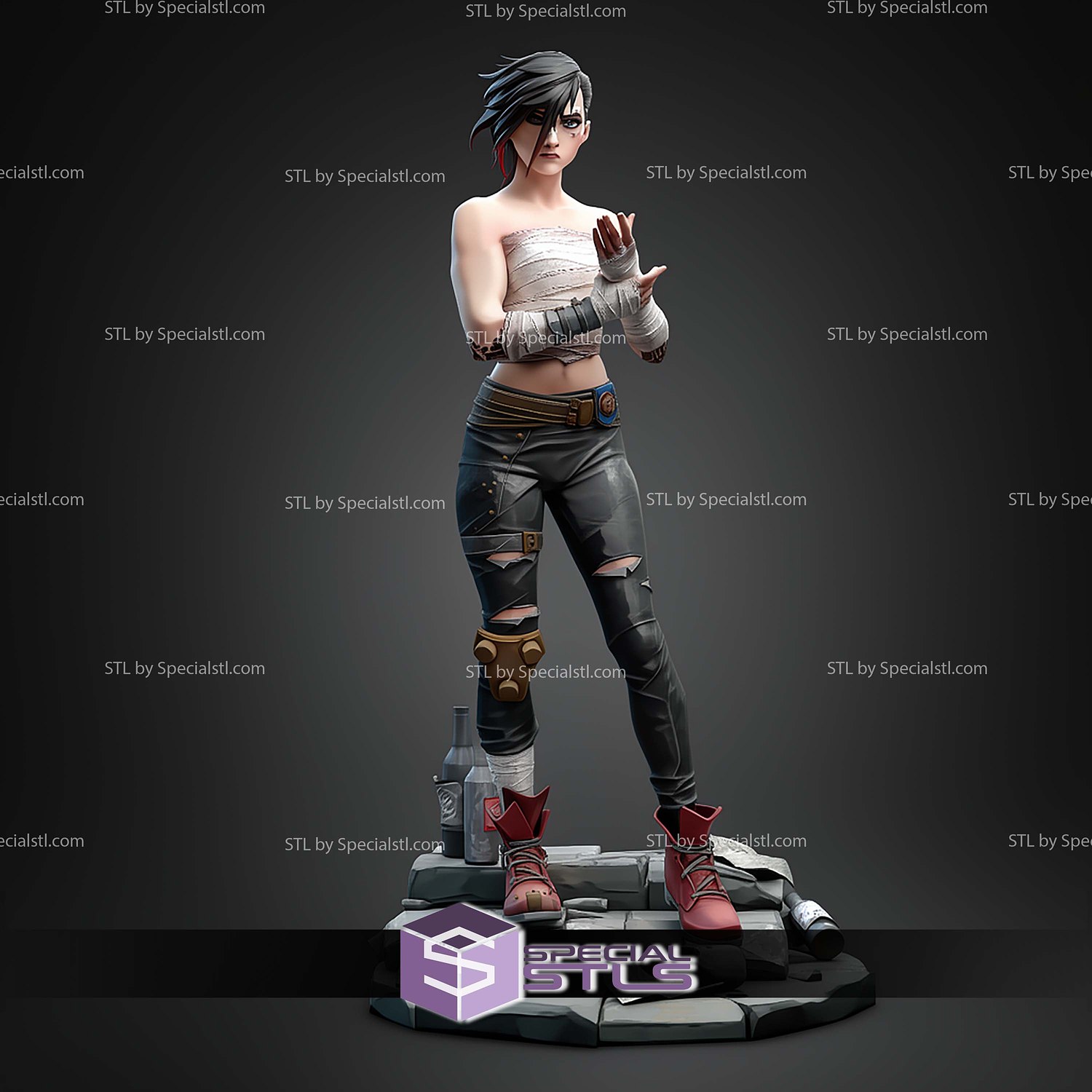 Vi Arena Fighter 1-10 STL Files 3D Model — view 2