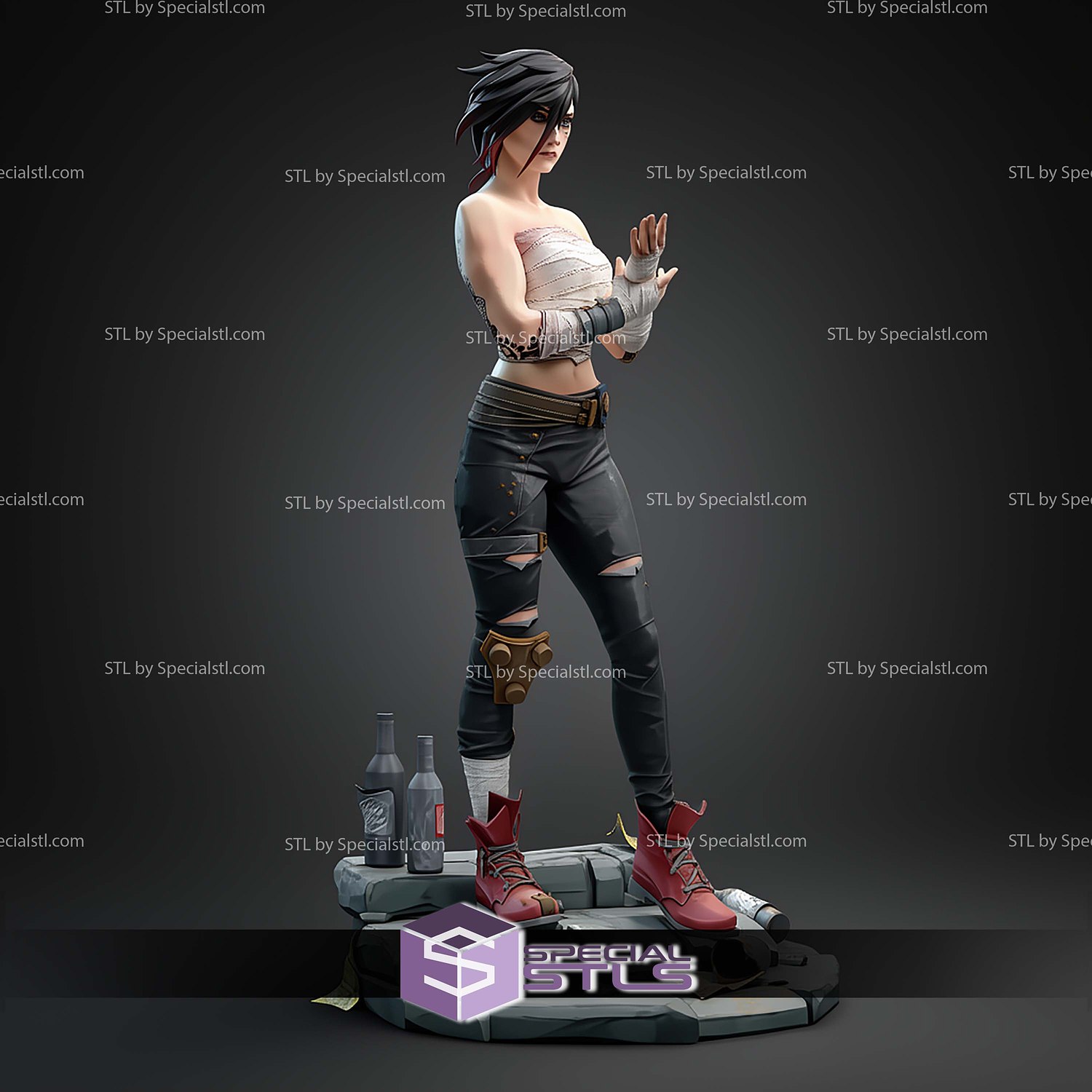 Vi Arena Fighter 1-10 STL Files 3D Model — view 4