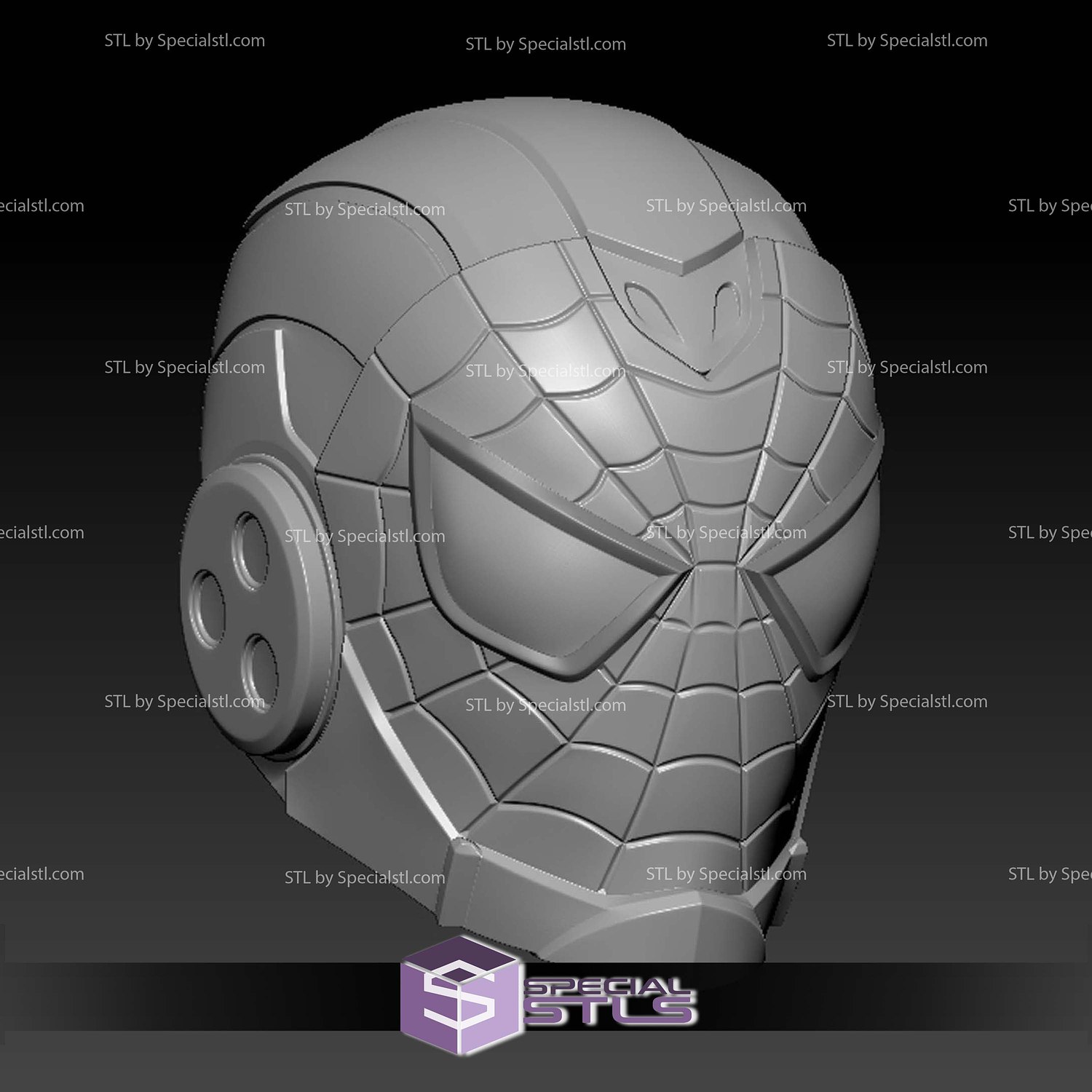 Cosplay STL Files Iron Spider Sentinel Helmet 3D Model — view 3