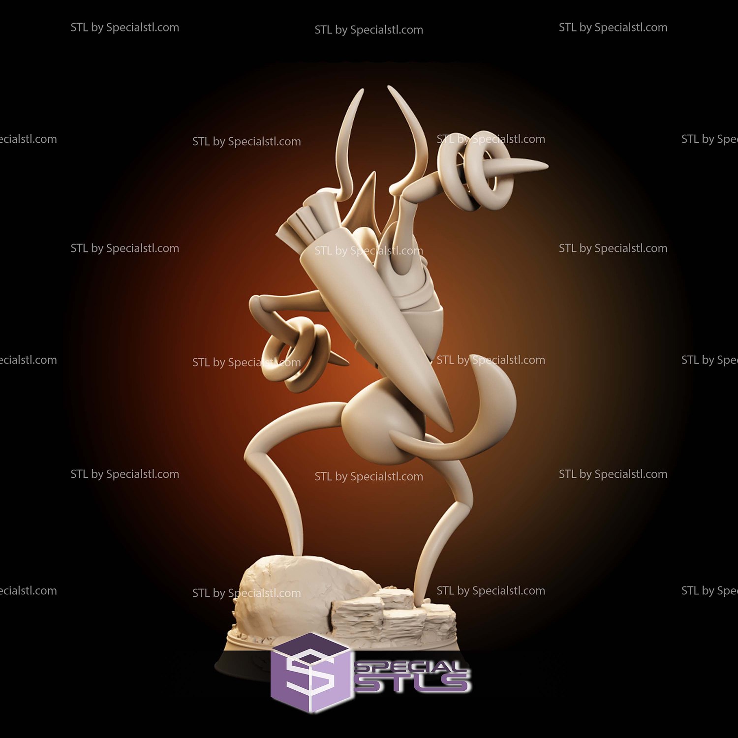 Shakra Hollow Knight Silksong 75mm STL Files 3D Model — view 5
