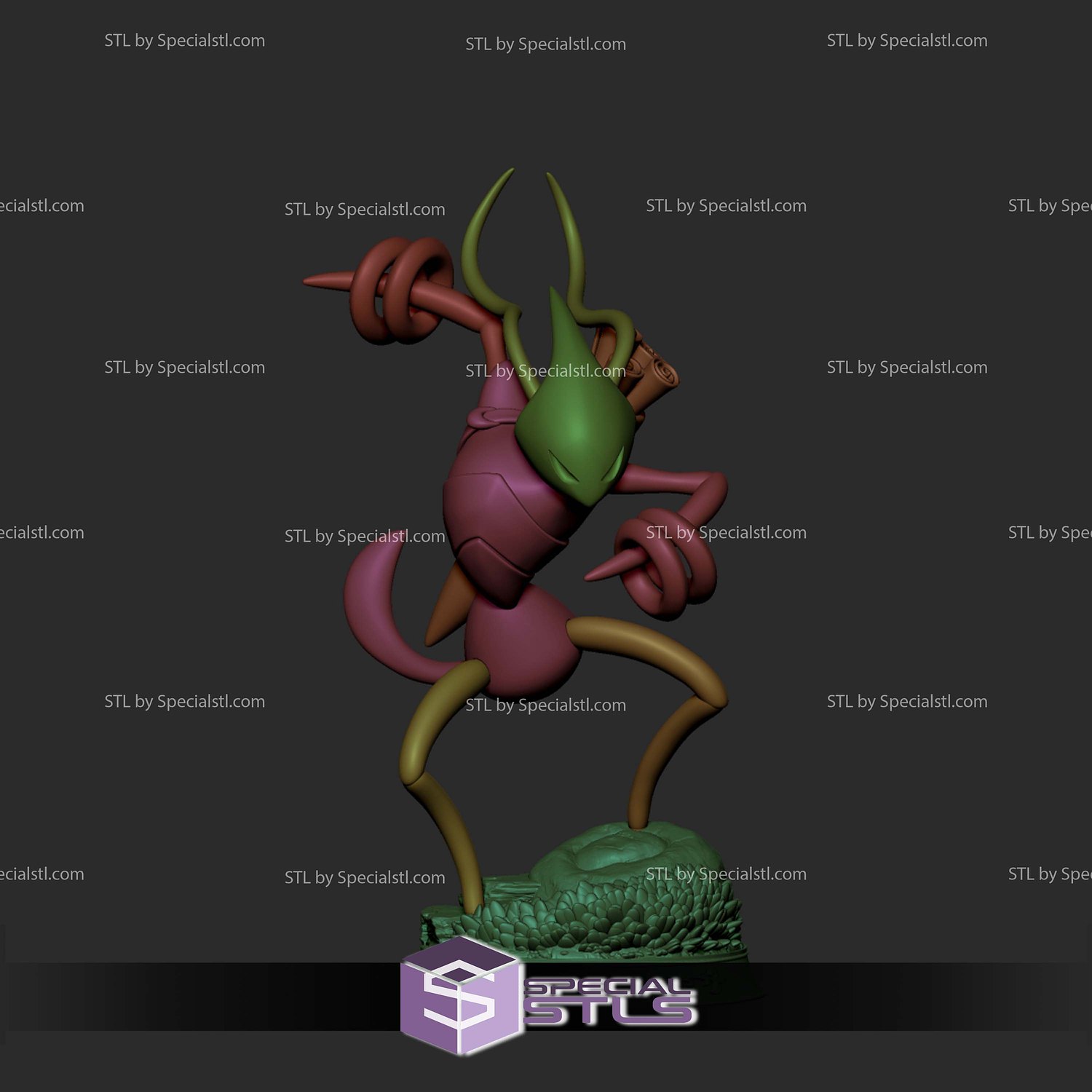 Shakra Hollow Knight Silksong 75mm STL Files 3D Model — view 6