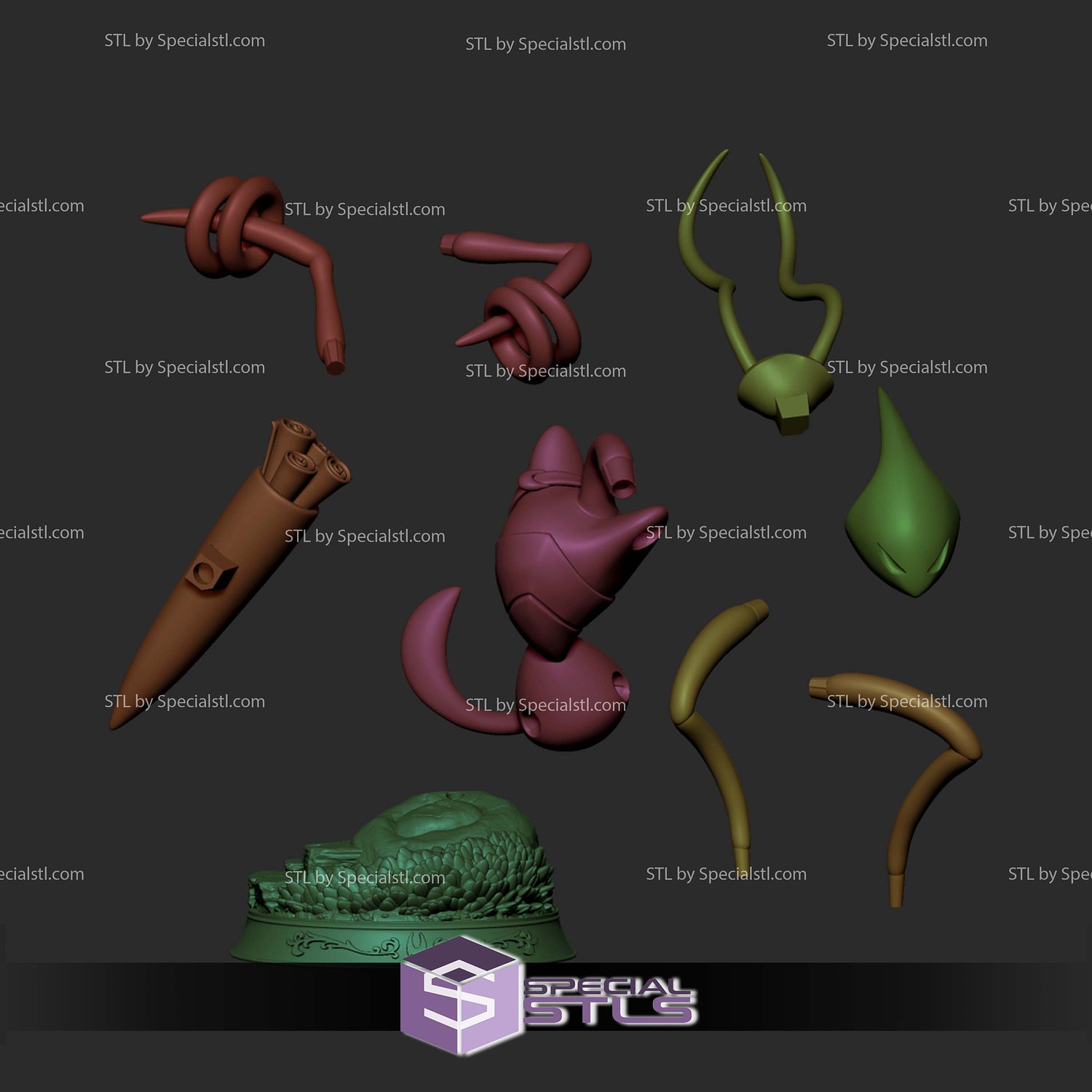 Shakra Hollow Knight Silksong 75mm STL Files 3D Model — view 7