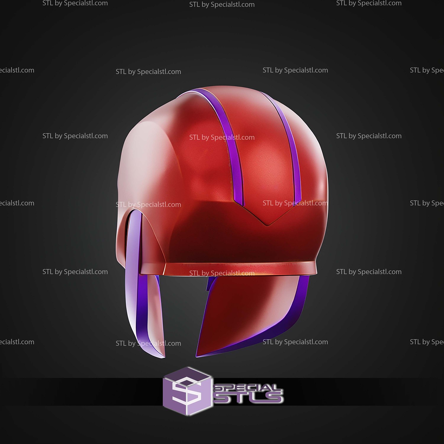 Cosplay STL Files Magneto Odyssey Helmet 3D Model — view 3