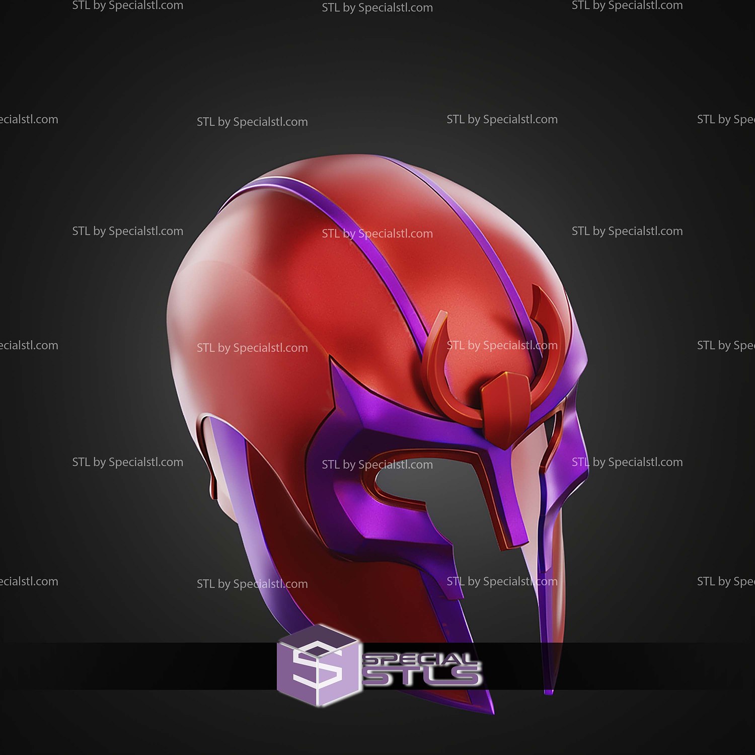 Cosplay STL Files Magneto Odyssey Helmet 3D Model — view 4