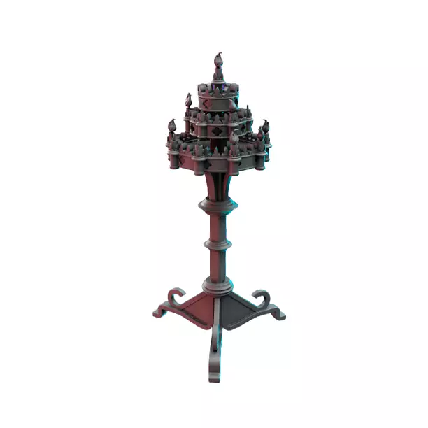 Candlestand V - RPG Tabletop Figure 3D STL Model