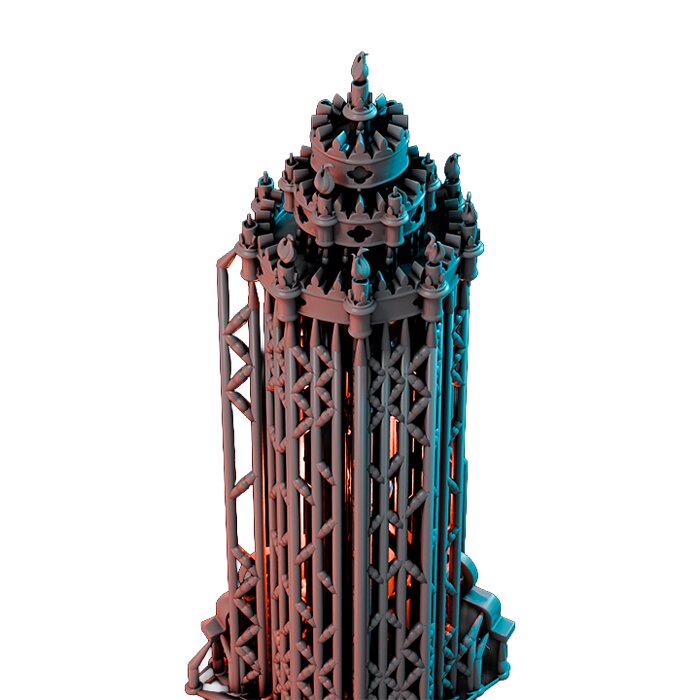Candlestand V - RPG Tabletop Figure 3D STL Model — view 2