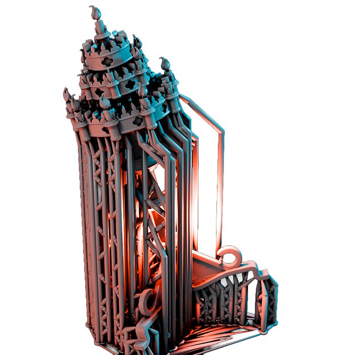 Candlestand V - RPG Tabletop Figure 3D STL Model — view 4