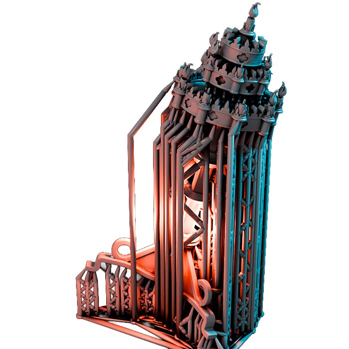 Candlestand V - RPG Tabletop Figure 3D STL Model — view 5