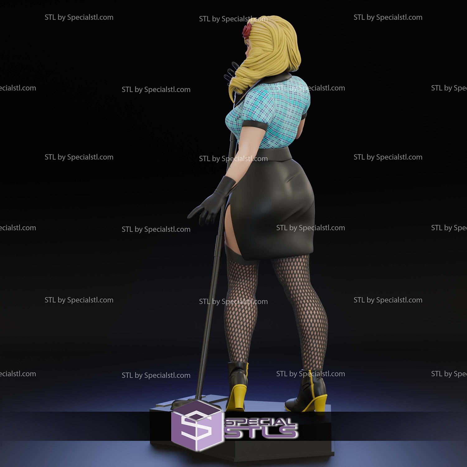 Black Canary Canario Negro 3D Printer Files STL Model — view 4