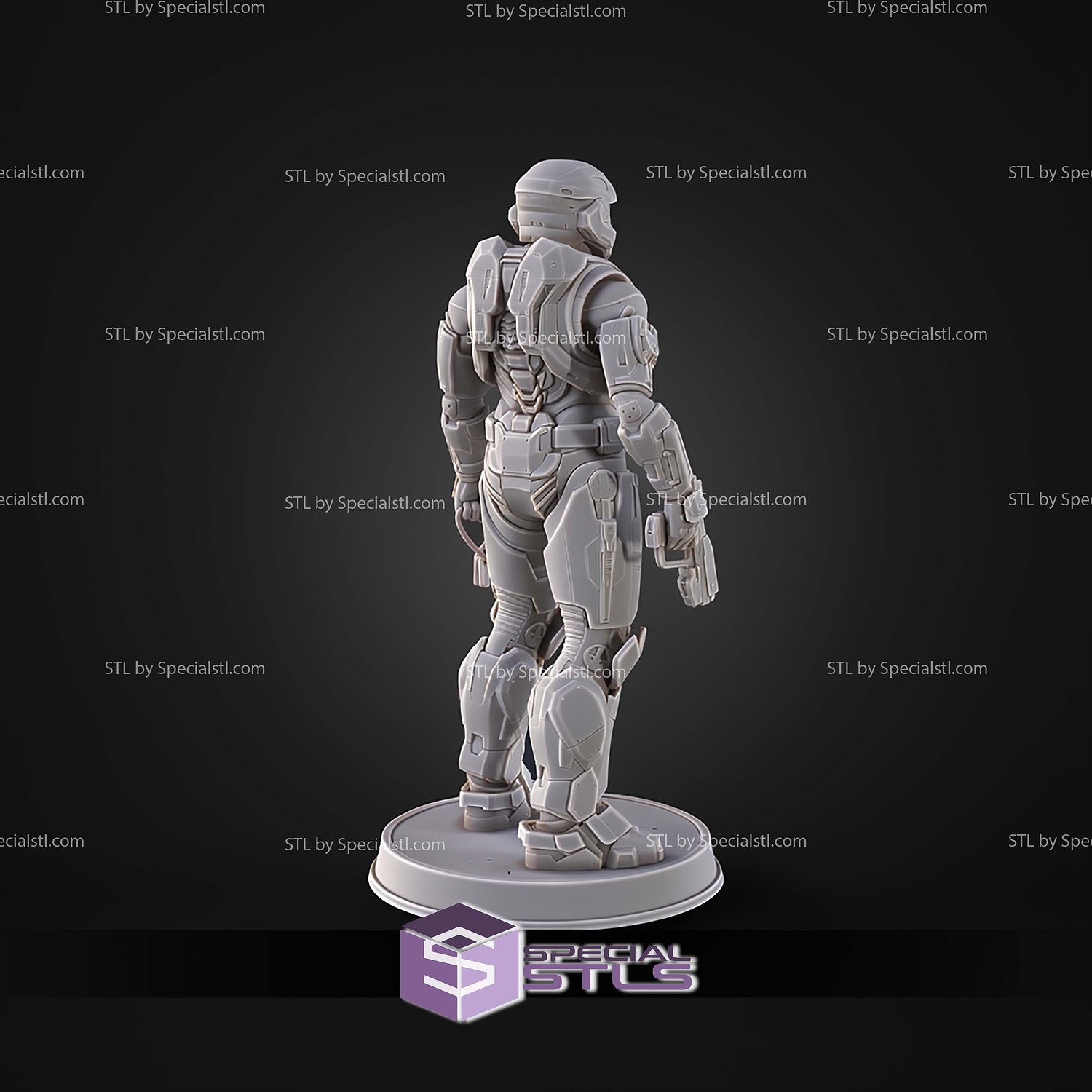 Noble 6 Figurine Pose 2 1 6 STL Files 3D Model — view 3