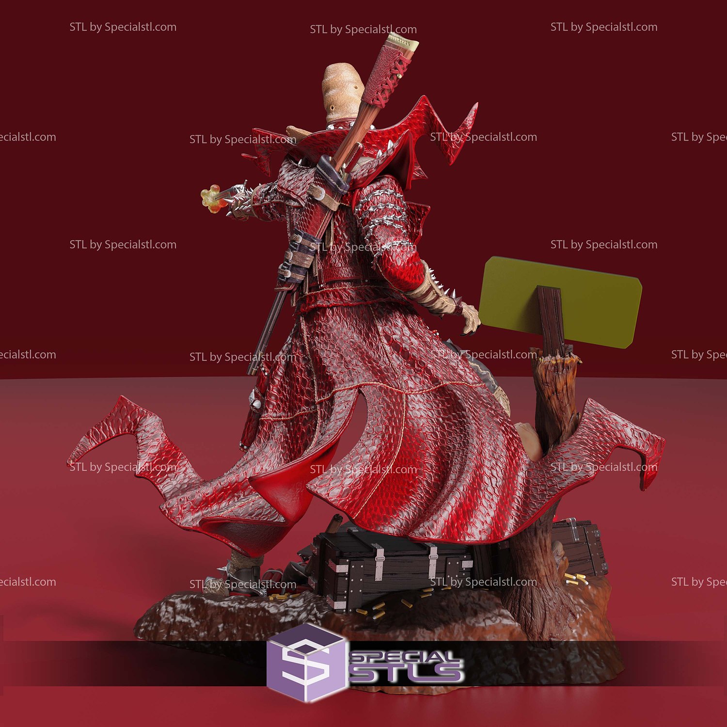 Gunslinger Spawn Hellspawn 3D Printer Files STL Model — view 4