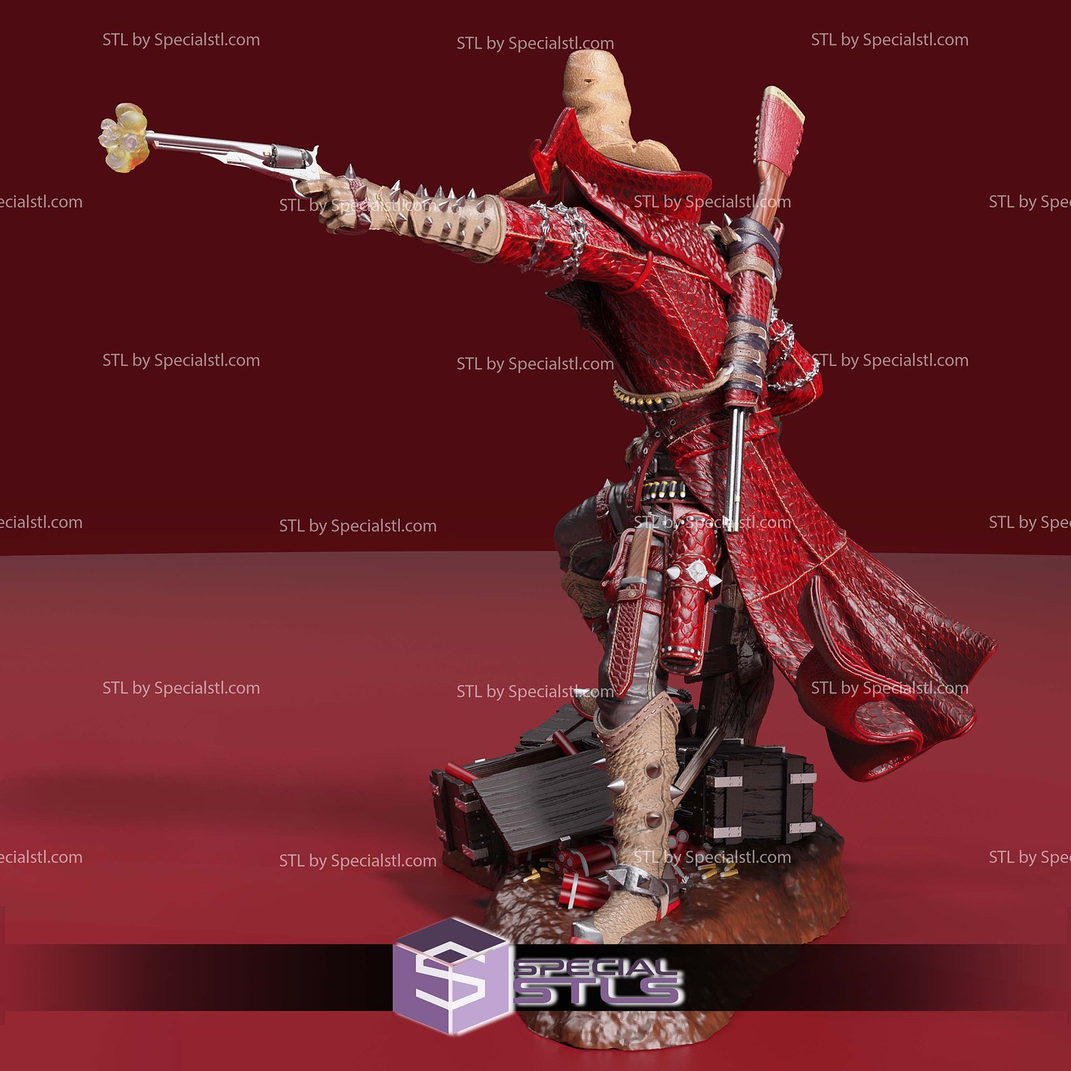 Gunslinger Spawn Hellspawn 3D Printer Files STL Model — view 6