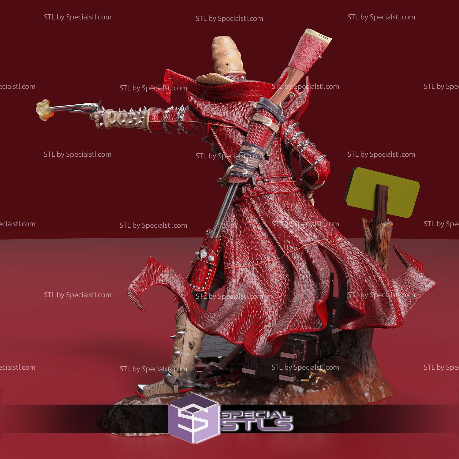 Gunslinger Spawn Hellspawn 3D Printer Files STL Model — view 7