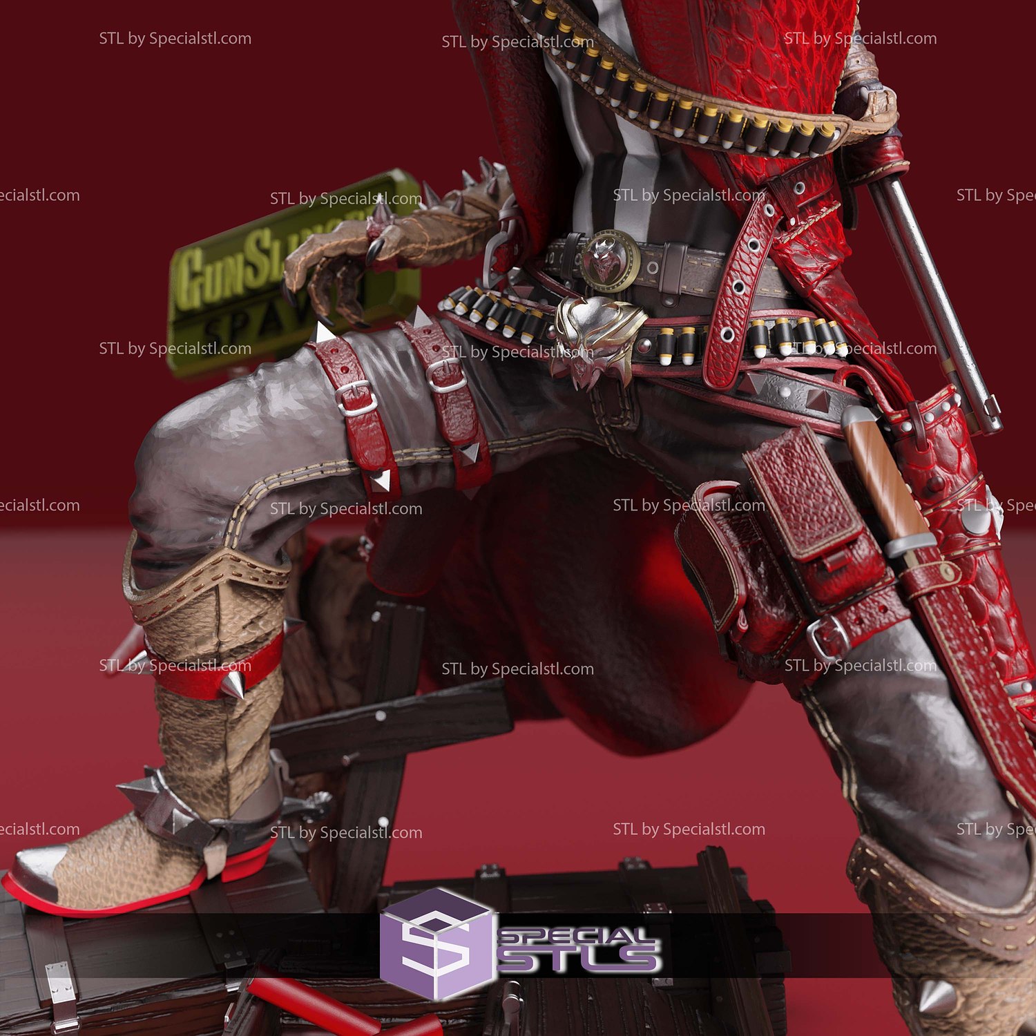 Gunslinger Spawn Hellspawn 3D Printer Files STL Model — view 8