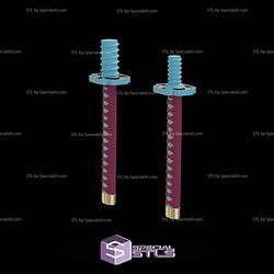 Cosplay STL Files Uzui Pool Noodle Sword 3D Model