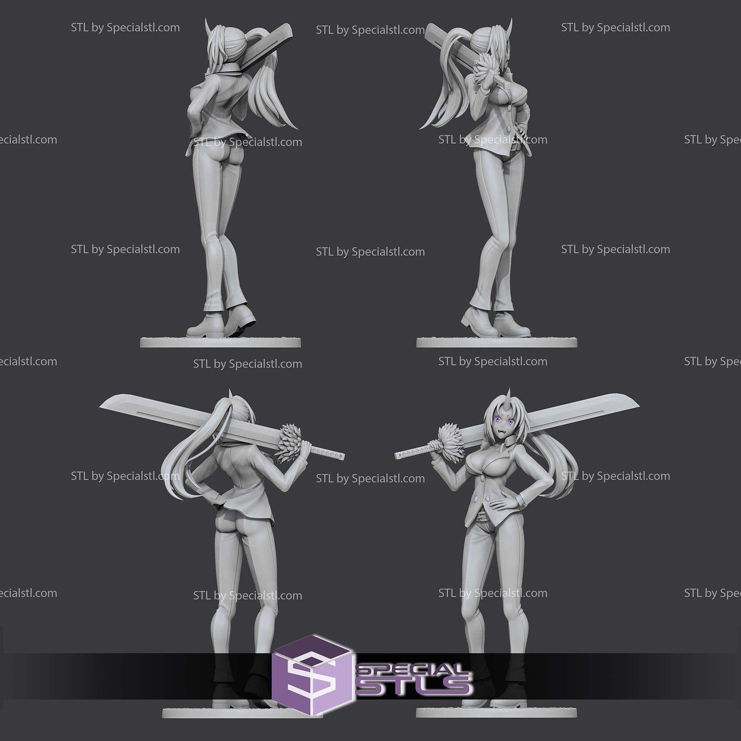Shion and Sword 3D Print Files STL Model — view 3