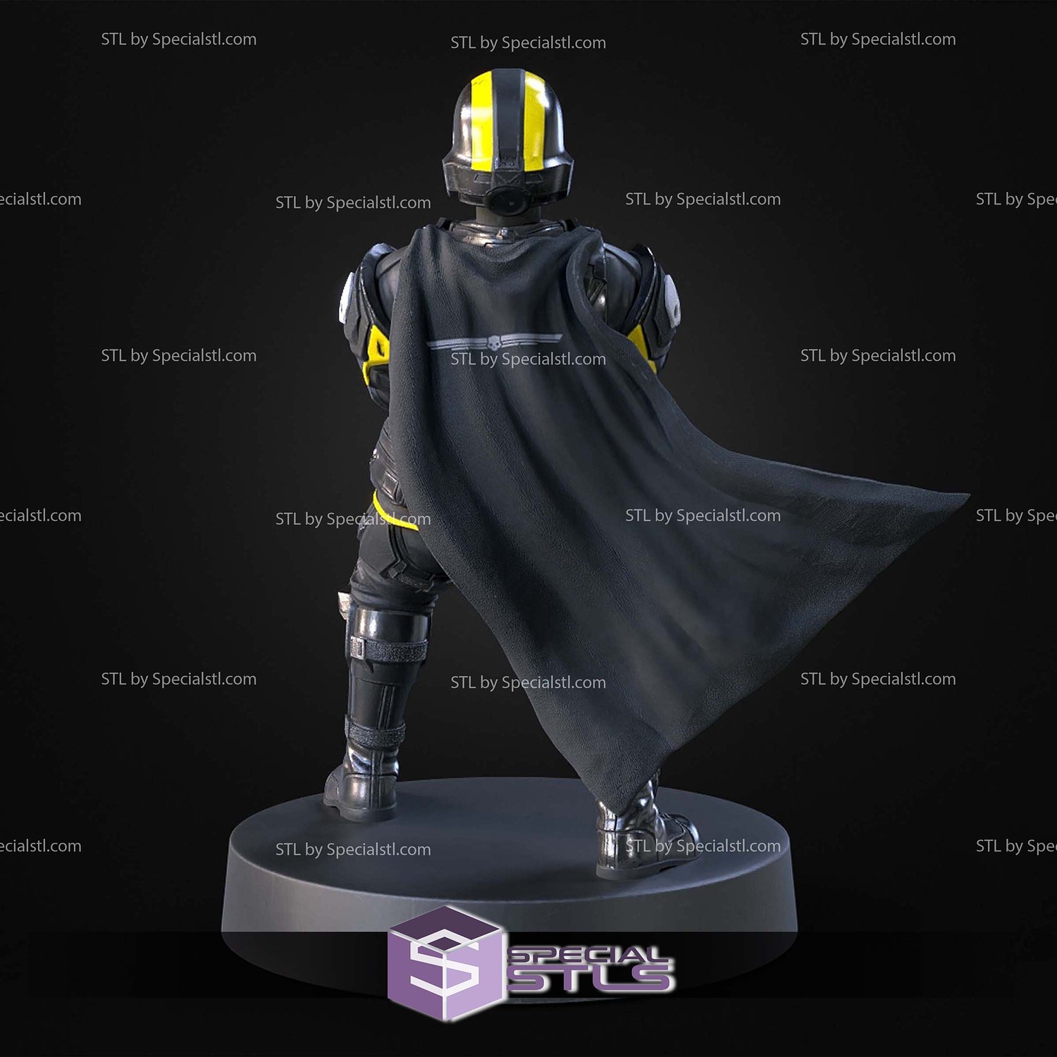 Helldiver Controller Holder STL Files 3D Model — view 3