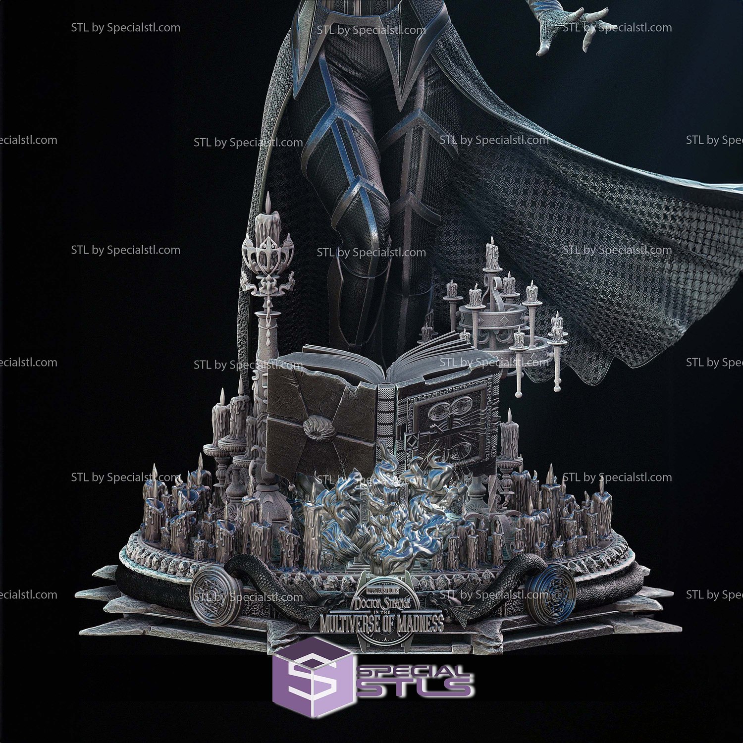 Wanda Scarlet Witch V6 3D Printer Files STL Model — view 8