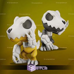 Agumon Digimon Chibi STL Files 3D Model