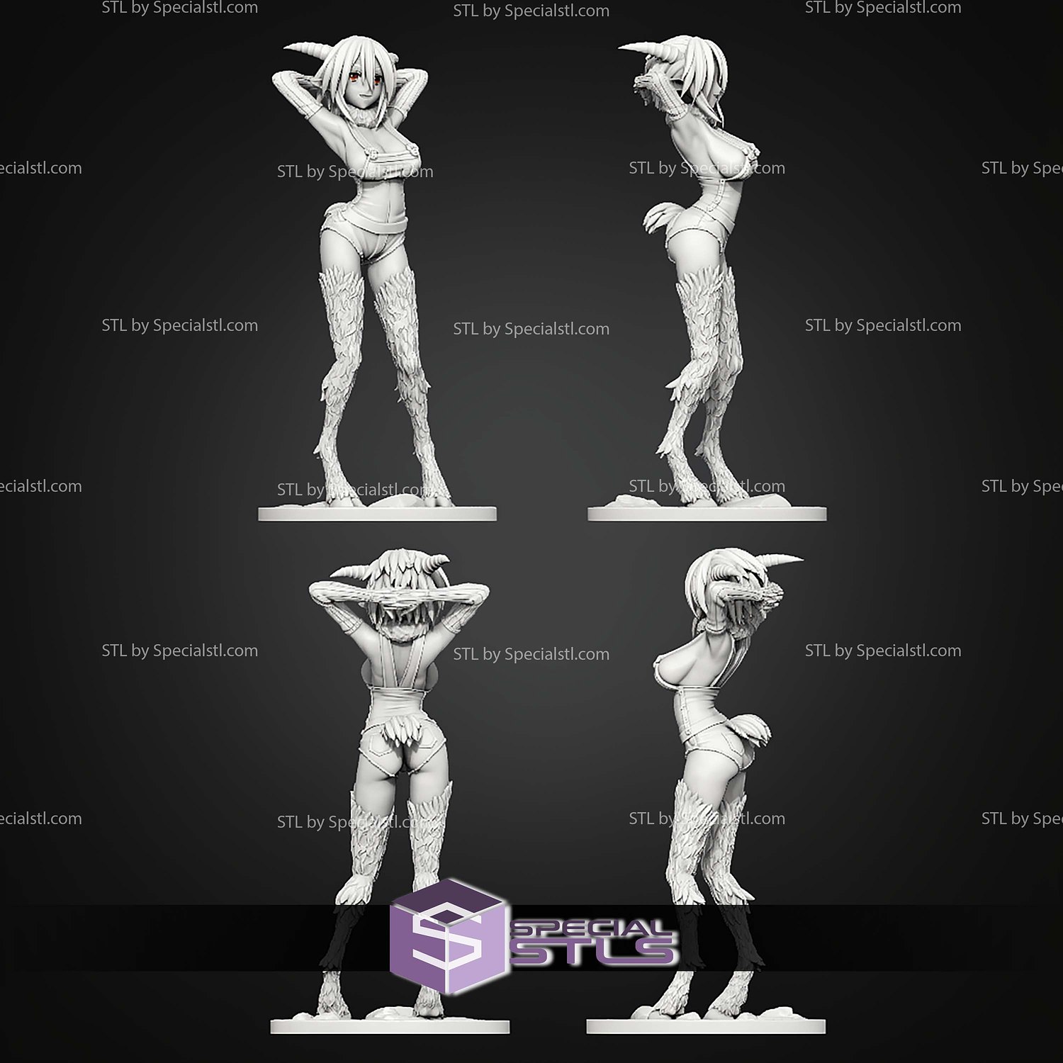 Saane Daily Life With A Monster Girl 191mm STL Files 3D Model — view 5