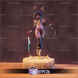 Egyptian Cat Fanart Sculptures 3D Printing STL Model