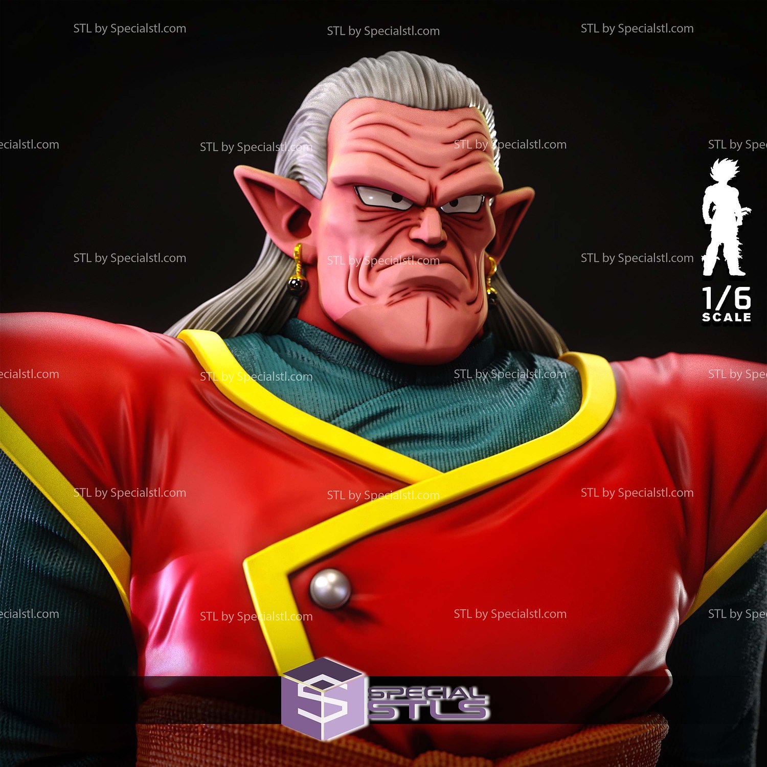 Kibito Dragonball 1-6 STL Files 3D Model — view 2
