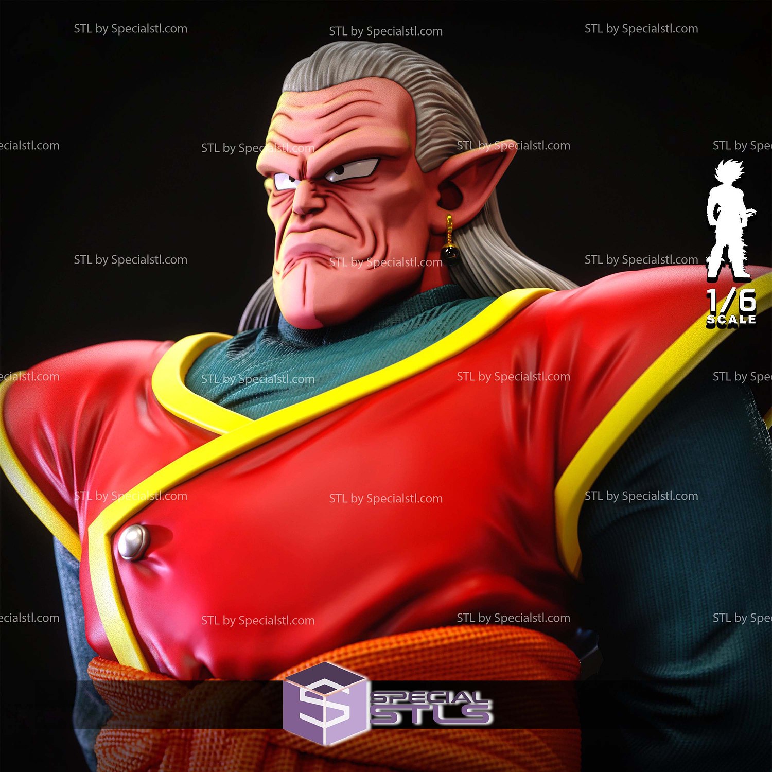 Kibito Dragonball 1-6 STL Files 3D Model — view 3