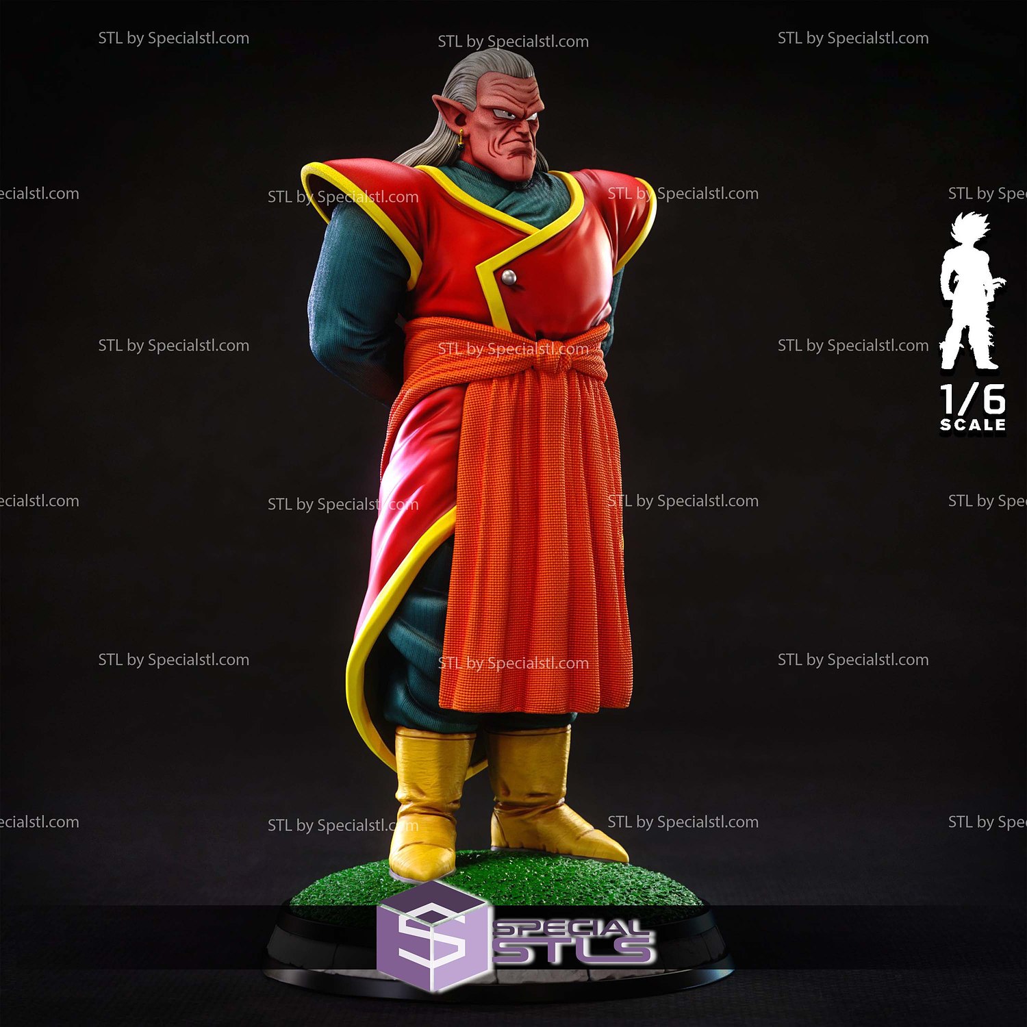Kibito Dragonball 1-6 STL Files 3D Model — view 4