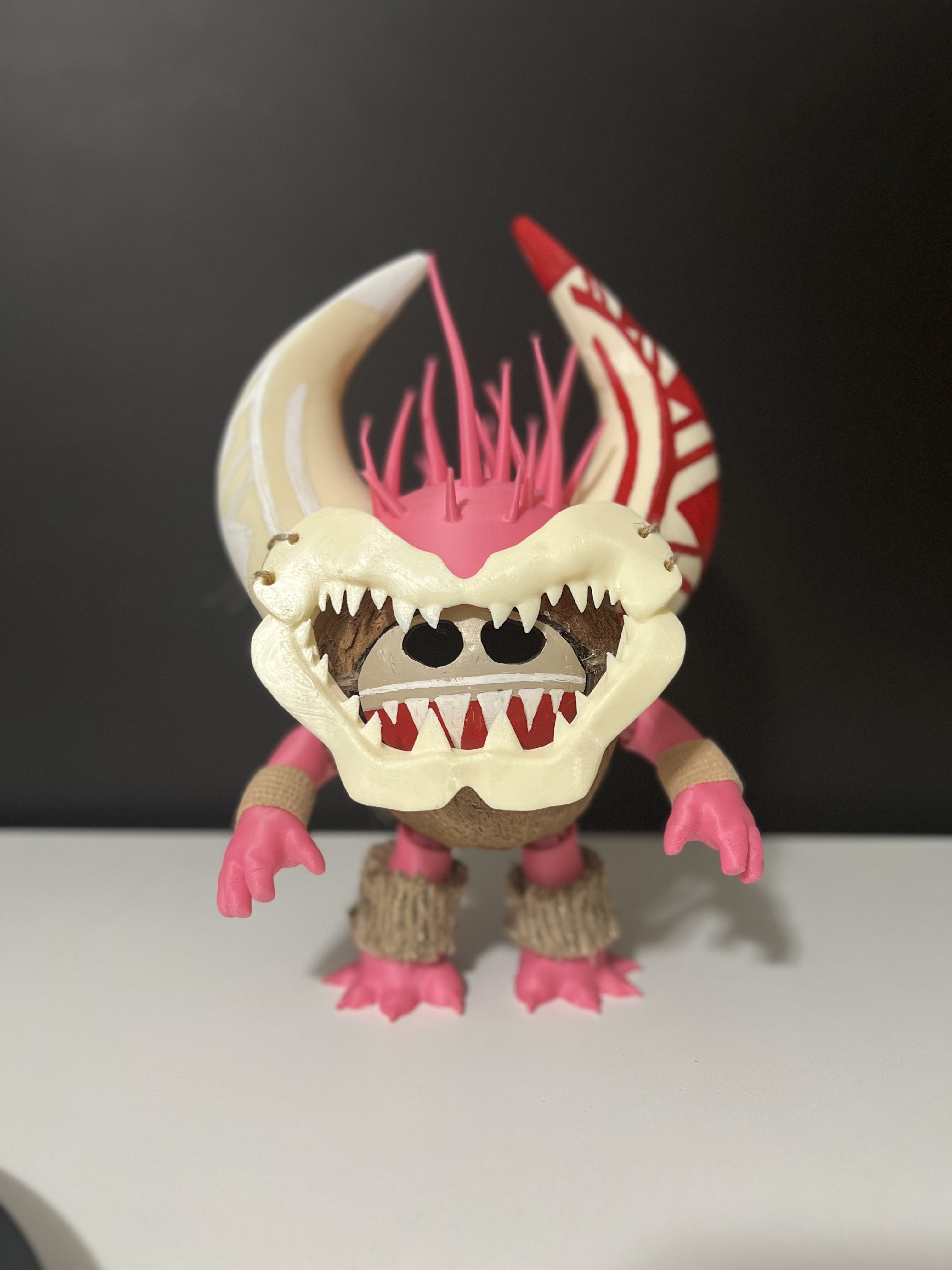 Kakamora Chief from Moana - Using a real coconut! 3D STL Model