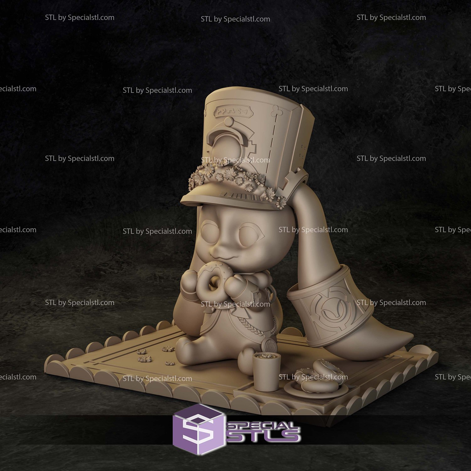 Pom pom Honkai Star Rail 3D Printer Files STL Model — view 5