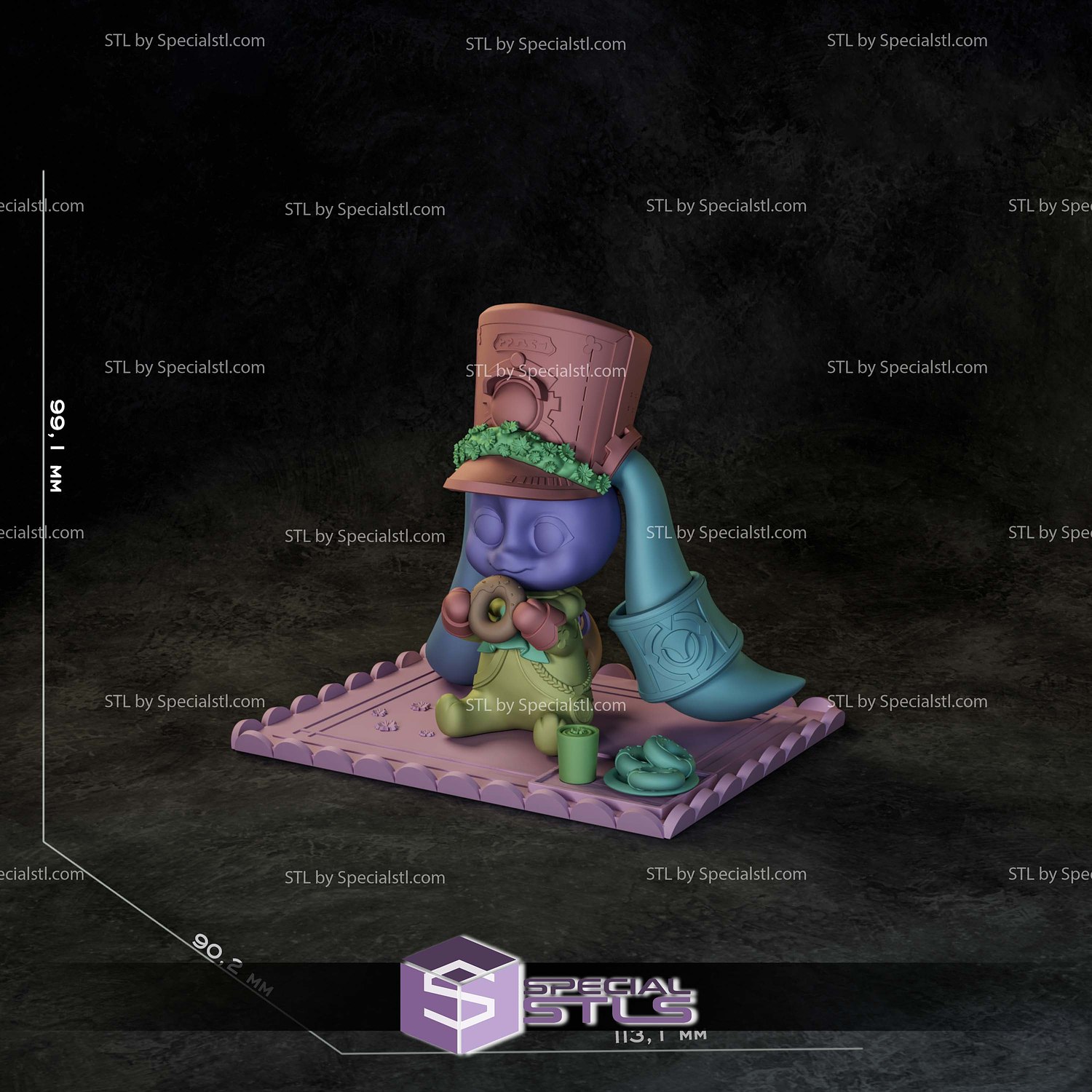 Pom pom Honkai Star Rail 3D Printer Files STL Model — view 7